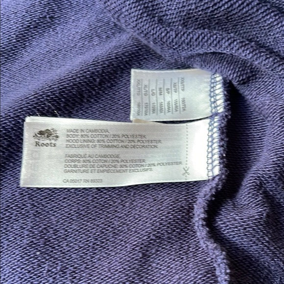 Roots Navy Hoodie with Speckle Design - Picture 4 of 4
